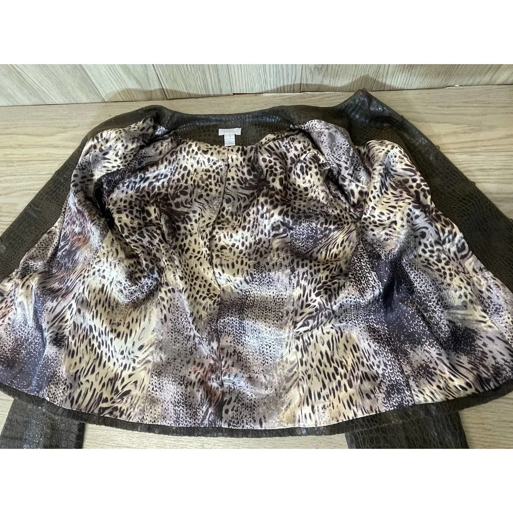 Chico’s Faux Leather Alligator Jacket - Picture 10 of 10